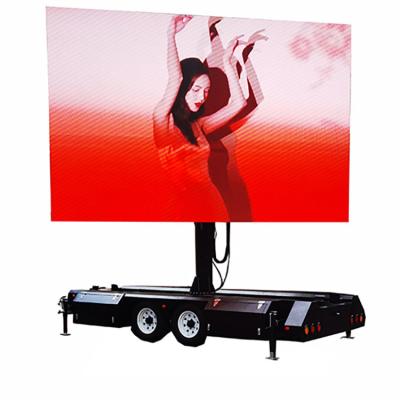 China Solar Full Color LED Screen Display Remote Control Trailer For Large Scale Event for sale