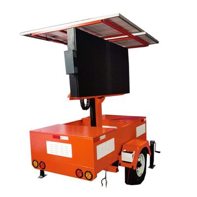 China Solar Panel Power Energy System Led Screen Display Trailer 4G 5G WIFI For Construction Site for sale