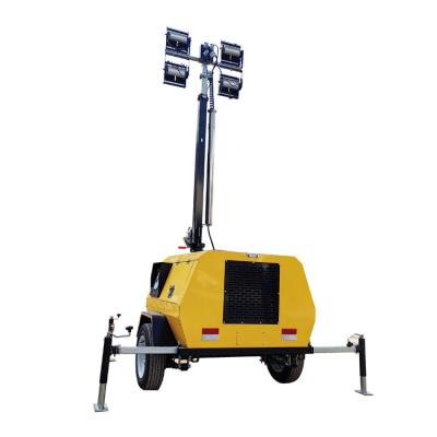 China Diesel Lighting Tower Portable Light Tower With 9m Mast For Outdoor Activities Lighting for sale