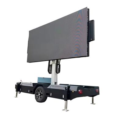 China Real-Time Picture Outdoor Portable Led Display Screen Advertising Screen Trailer For Sports Event for sale