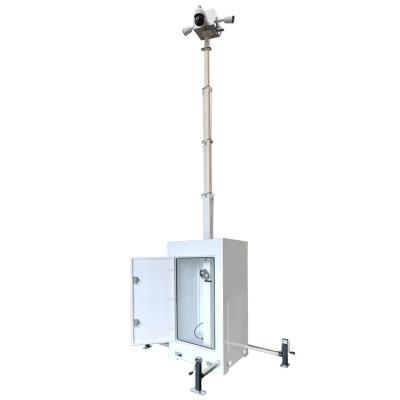 China Mobile Surveillance Unit Emergency Light Tower Mobile Surveillance Tower For Construction Sites Monitoring for sale