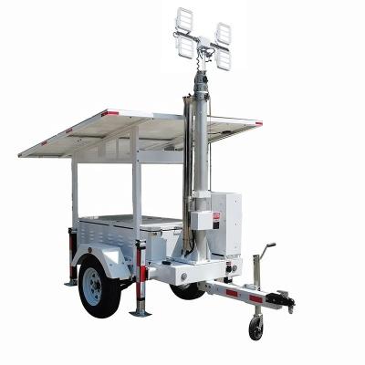 China Strong Mobility Portable Solar Led Light Trailer For Mining lighting for sale