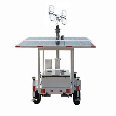 China High Efficiency Energy Saving Mobile Solar Power System Floodlight Lighting Trailer For Construction Site Lighting for sale