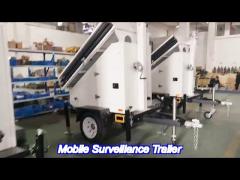 au  us standards portable mobile solar trailer manual lifting steel material