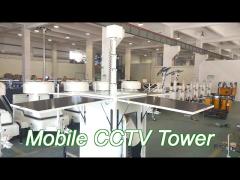 solar cctv surveillance towers with electric mastfor mining sites monitoring