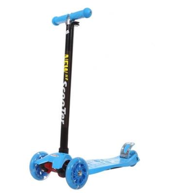 China 2022 Cheapest Price Child PU Wheel Flash Aluminum T-Bar Kids Kick Pedal Scooter for sale