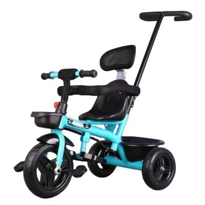 China Ride On Toy Factory Wholesale Push Baby Tricycle With Canopy , Low Price Baby Tricycle Kids Ride On Bike for sale