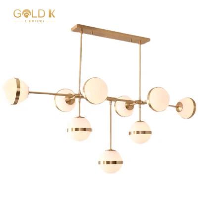 China Nordic Scandinavian 9 Hesds Glass Modern Simple Home Indoor Ceiling Lamp The Hallway Bedroom Pendant Light Chandelier for sale