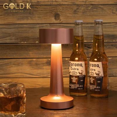 China Retro Modern Bar Table Lamp Touch Sensor LED Table Lamp Wireless Rechargeable Night Lights For Restaurant Cafe Bedroom Decor Light for sale