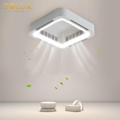 China 2023 Warmest Bladeless Modern Simple Ceiling Lamp APP Control LED Chandelier Smart Remote Control Ceiling Fan With Light for sale