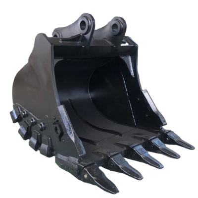 China Heavy Duty Mud Excavator Rock Digging Bucket With NM400 Hardware For 30t for sale