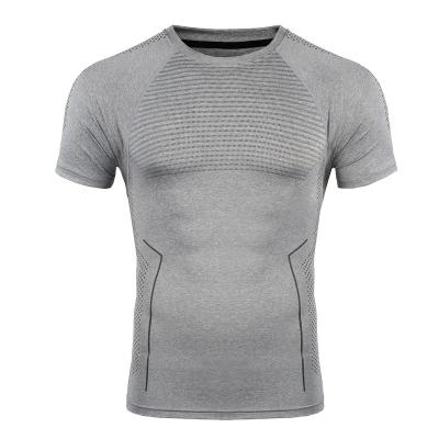 China Wholesale High Quality Men's Fitness Tights Breathable Sweat Quick Dry Short T-shirt Sports Sleeve Men's Wicking Tee for sale