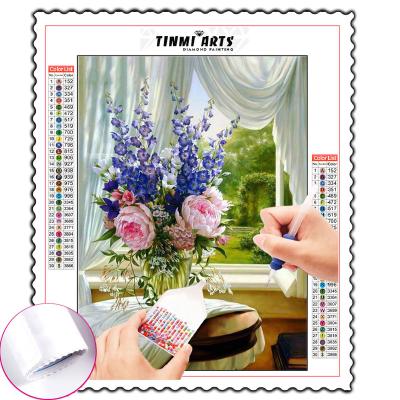 China New Classic/Postmodern DIY 5D Flower Rhinestone Diamond Painting Home Decoration Full Cover Diamond Painting for sale