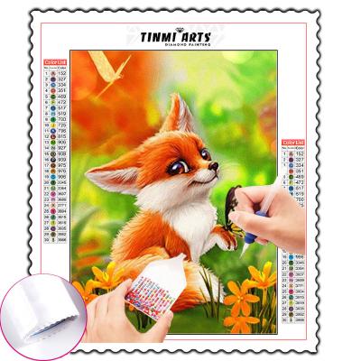 China New Custom Animal Pattern DIY Diamond Painting of Fox from Diamond Painting Kits For Adults Full Drill Classical/Postmodern for sale