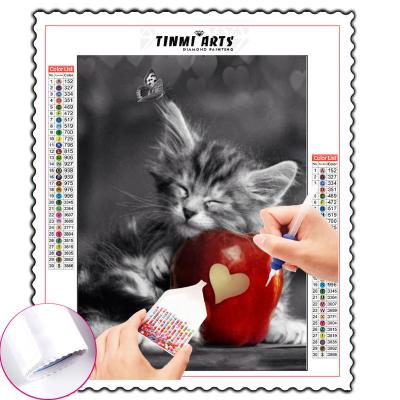 China New Classic/Postmodern DIY 5d Diamond Painting Cat Home Decor DIY Pictures By Number Animal Home Decoration Kit for sale