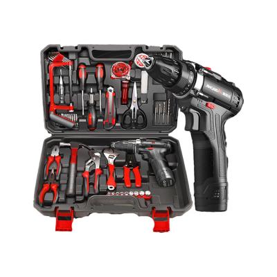 China Household 118 Piece Craftman Home Tool Kit 12V Drill Machine Set Hand Tools for sale