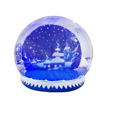 China 2021 Outdoor Human Air Height Christmas Decoration Swollen Inflatable Christmas Snow Globes Sale à venda