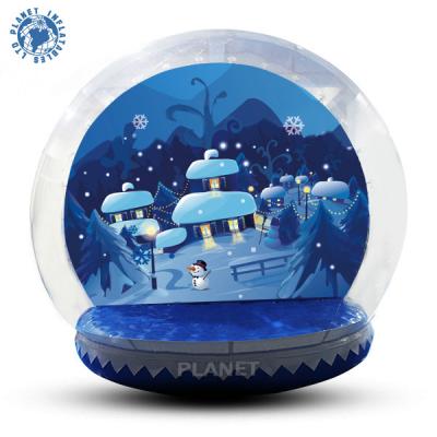 중국 Advertising Giant Christmas Air Blown Decoration Inflatable Snow Globe Ball For Display 판매용