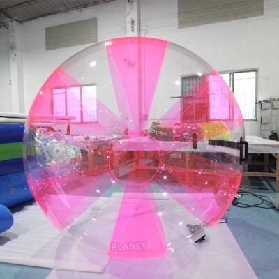 China Toy Mix Color PVC Inflatable Water Floating Walking Pool Ball/Human Water Zorb Ball For Sale for sale