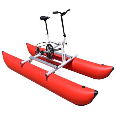 China For lake high quality pedal bike water sea banana boat inflatable tube for sale for sale