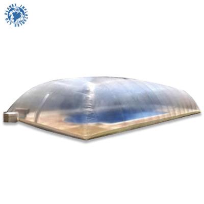 China 0.9mm PVC Tarpaulin+1.0mm PVC Custom Transparent Inflatable Winter Dome Pool Cover Inflatable Pool Cover Tent for sale