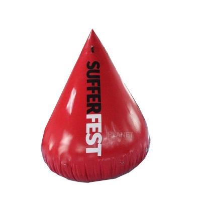 China Popular Hot Selling Eco-friendly Quenched Inflatable Water Drop Buoy With Air Pump Te koop