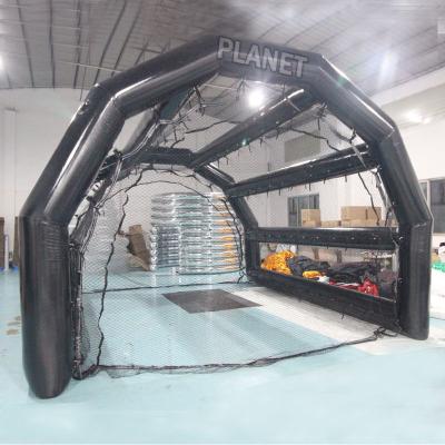 Κίνα Commercial Outdoor Portable Outdoor Sports Yard Ball Base Tent Cage Entertainment Baseball Inflatable Batting Batting Cage With Net προς πώληση