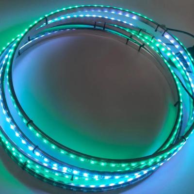 China Waterproof 4 Lights Set Car 15.5inch Ring Lights Rim Tire Brightest RGB Led Wheel Lights for sale