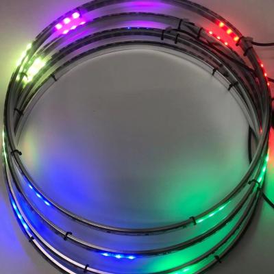 China 4pcs 15 Inch Wheel Ring Rim Light RGBW Color LED Car Wheel Light 15.5inch for sale