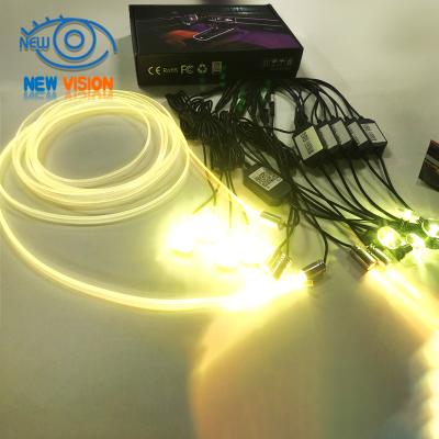 China Phone Interior Decorative Atmosphere Neon Lamp Car Light Car Strip Light Ambient Ambient Car Interior Decorative Controlled Atmosphere Light Car for sale