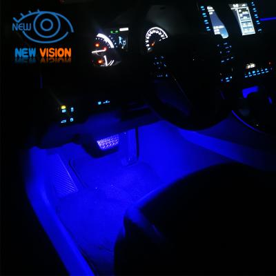 China Car Interior Decorative Light Colorful Car Strip Light Decoration RGB Fiber Atmosphere Lamps Modified Optical Interior Light for sale