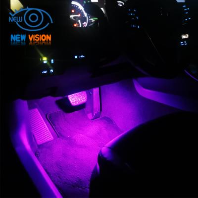 China Car Strip Light Interior Decorative Ambient Light Car With Foot Atmosphere Light Universal 12V Fog Lamp Mobile APP for sale