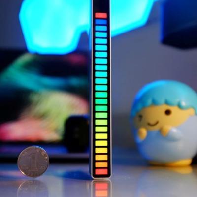 China Voice-activated Car Atmosphere Amazon Music Decoration RGB Control Collection Rhythm Interior Ambient Light Sound Lamp Voice-activated Sound Light for sale