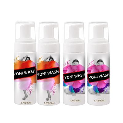 China Safety customized 80ml 150ml 200ml woman care yoni wash private label yoni wash foam for sale