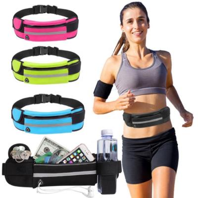 China Running Sport Fanny Pack Waist Bag Bum Pouch Bag Outdoor Travel Waterproof Light Weight Sports Belt Water Proof Promotion for sale