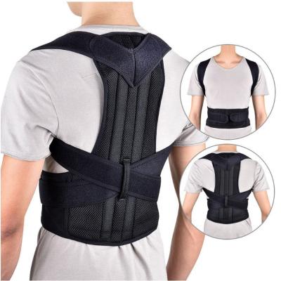 China Back Support Belts Breathable Strong Support Brace Adjustable Back Clavicle Posture Corrector For Adult for sale