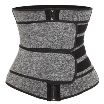 China Slimming Shaper Waist Trainer Body Shaper Double Belt Belly Trimmer Neoprene Custom Slimming Trimmer for sale