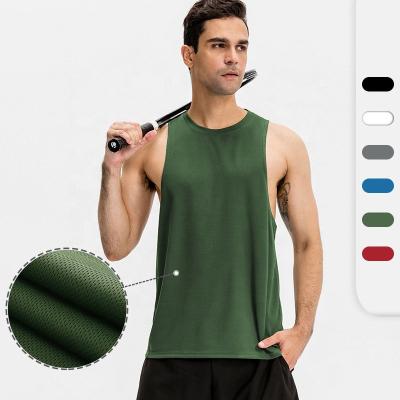 China Antibacterial Custom Quick Dry Workout Singlets Running Vest Runner Singlet Running Sleeveless Shirt for sale