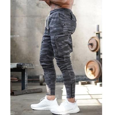 China Wholesale Men's Breathable Zipper Pockets Cotton Sports Tracksuit Running Sports Gym Jogger Pants Track Pants for sale