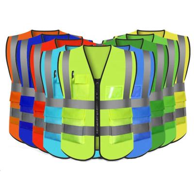 China Water Proof Custom Running High Visibility Hi Vis Work Safety Reflective Clothing Safety Vest Safety Vest Reflective Construction Jacket for sale