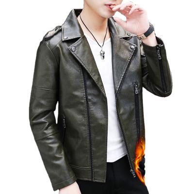 China European and American Black British Casual ODM Street Fashionable Design Retro All-match Style Motorcycle Leather Jacket Leather Jac for sale