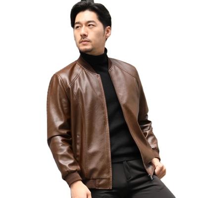 China New Design Viable 2022ODM Handsome European and American Western Cowboy Rider Motorcycle Street Retro Men's Leather Jacket for sale