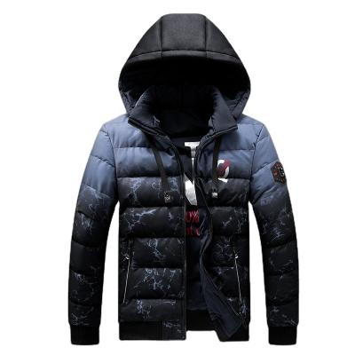 China Brand Hooded Men's Fashion Windproof Handsome Jacket Winter Jacket Reversible Fashion Jacket for sale