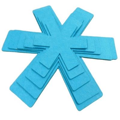 China 5 Different Size Felt Nonwoven Pan Protector Pot Protector Pan Separate Pad Viable for sale