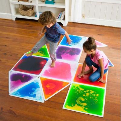 China 300x300mm Kindergarten 1PC Nursery Floor 3D Foam Waterproof Cartoon Sensory School Decoration Gel Sensory Mats for sale