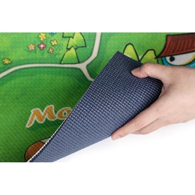 China yoga & Pilate Playing Eco-Friendly Cute Yoga Mat Eco-Friendly Cute Anti Slip Kids Safety PVC Kids Yoga Mat Cartoon Print Suede Yoga Mat for sale