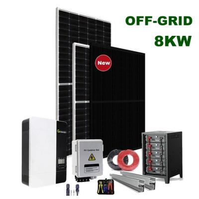 China Home High Efficiency 8KW Off Grid Complete Solar Power System For Home for sale