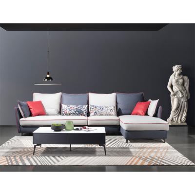 China The Other Type L Sofa Living Room HUARI Living Room Fabric Art Sofa Modern Contracted Small Family SOFA for sale