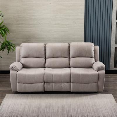 China Other HUARI Living Room Sofa Lazy Cloth Art Sofa Modern Three Person Electric Function Sofa for sale