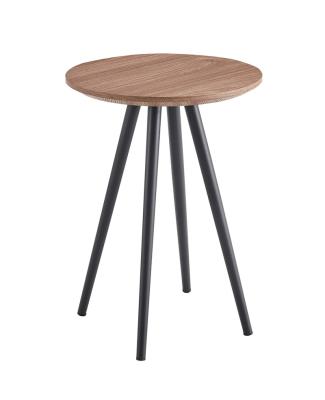 China Modern Design Walnut Color Top Coffee Table Modern Design Indoor Round Coffee Table for sale